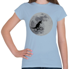 PRINTFASHION E.T.rex - Női póló - Világoskék