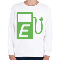 PRINTFASHION E-töltőállomás - Gyerek pulóver - Fehér