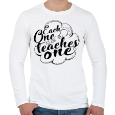 PRINTFASHION Each one..  - Férfi hosszú ujjú póló - Fehér férfi póló