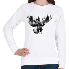 PRINTFASHION EagleForest - Női pulóver - Fehér