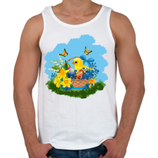 PRINTFASHION easter-2 - Férfi atléta - Fehér atléta, trikó