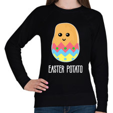 PRINTFASHION Easter potato - Női pulóver - Fekete női pulóver, kardigán