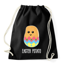 PRINTFASHION Easter potato - Sportzsák, Tornazsák - Fekete tornazsák