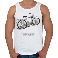 PRINTFASHION Easy Rider - Férfi atléta - Fehér