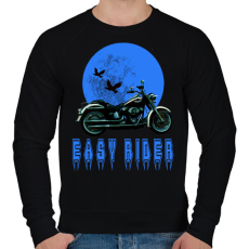 PRINTFASHION easy rider - Férfi pulóver - Fekete