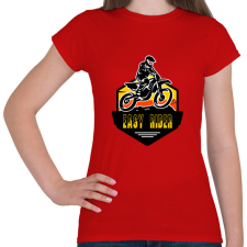 PRINTFASHION easy rider - Női póló - Piros női póló