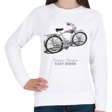 PRINTFASHION Easy Rider - Női pulóver - Fehér