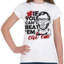 PRINTFASHION Eat 'em - Női póló - Fehér női póló