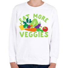 PRINTFASHION Eat healty  - Gyerek pulóver - Fehér gyerek pulóver, kardigán