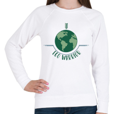 PRINTFASHION Eco warrior - Női pulóver - Fehér női pulóver, kardigán