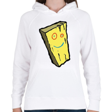 PRINTFASHION Ed | Edd | Edy - Deszka - Női kapucnis pulóver - Fehér