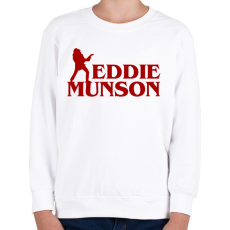 PRINTFASHION Eddie Munson - Gyerek pulóver - Fehér