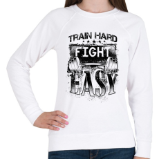 PRINTFASHION Eddz keményen, harcolj könnyedén! - Női pulóver - Fehér