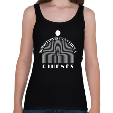 PRINTFASHION Édes a pihenés - Női atléta - Fekete