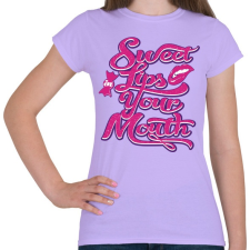 PRINTFASHION Édes ajkak - Női póló - Viola női póló