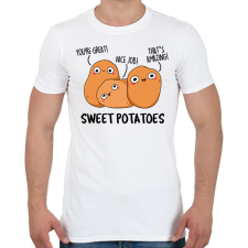PRINTFASHION Édes burgonyák - Férfi póló - Fehér férfi póló