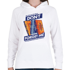 PRINTFASHION Édes emlék - Női kapucnis pulóver - Fehér