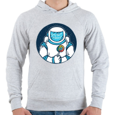 PRINTFASHION Édes Galaxis - Férfi kapucnis pulóver - Sport szürke férfi pulóver, kardigán