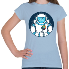 PRINTFASHION Édes Galaxis - Női póló - Világoskék