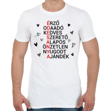 PRINTFASHION ÉDESANYA - Férfi póló - Fehér férfi póló