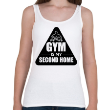 PRINTFASHION Edzőterem a második otthonom - Női atléta - Fehér női trikó