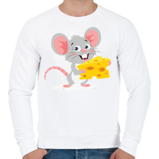 PRINTFASHION Egér - Férfi pulóver - Fehér férfi pulóver, kardigán