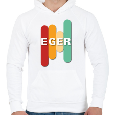 PRINTFASHION Eger - Színes - Férfi kapucnis pulóver - Fehér férfi pulóver, kardigán