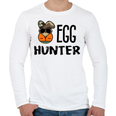 PRINTFASHION Egg hunter - Férfi hosszú ujjú póló - Fehér