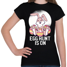 PRINTFASHION Egghunter - Női póló - Fekete