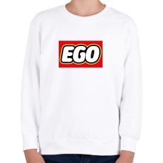PRINTFASHION Ego - Lego - Gyerek pulóver - Fehér