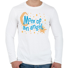 PRINTFASHION Egy angyal anyukája - Férfi hosszú ujjú póló - Fehér férfi póló