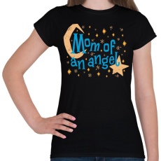 PRINTFASHION Egy angyal anyukája - Női póló - Fekete