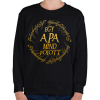 PRINTFASHION Egy apa mind fölött - Gyerek pulóver - Fekete