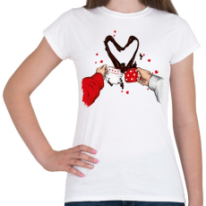 PRINTFASHION Egy bögre szerelem - Női póló - Fehér