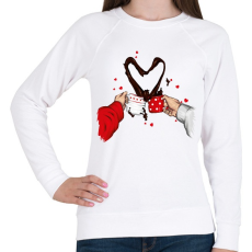 PRINTFASHION Egy bögre szerelem - Női pulóver - Fehér