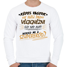PRINTFASHION Egy évad egy nap alatt - Sorozatfüggő - Férfi pulóver - Fehér