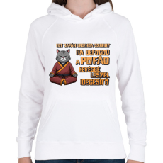 PRINTFASHION Egy japán legenda szerint - Női kapucnis pulóver - Fehér