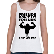 PRINTFASHION Egy jó barát sosem hagyja! - Női atléta - Fehér