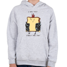 PRINTFASHION Egy kemény szendvics - Gyerek kapucnis pulóver - Sport szürke gyerek pulóver, kardigán