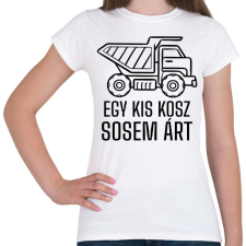 PRINTFASHION Egy kis kosz - Női póló - Fehér női póló