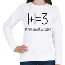 PRINTFASHION Egy kis matekozás - Női pulóver - Fehér női pulóver, kardigán