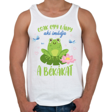 PRINTFASHION Egy lány - Béka - Férfi atléta - Fehér atléta, trikó
