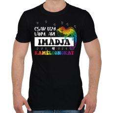 PRINTFASHION Egy lány - Kaméleon - Férfi póló - Fekete