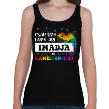 PRINTFASHION Egy lány - Kaméleon - Női atléta - Fekete női trikó