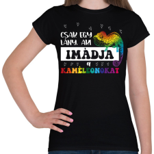 PRINTFASHION Egy lány - Kaméleon - Női póló - Fekete női póló