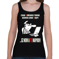 PRINTFASHION EGY NAP EGY EMBER - Női atléta - Fekete