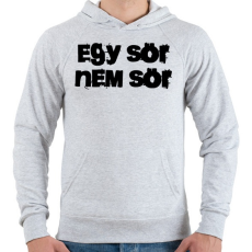 PRINTFASHION Egy sör NEM sör - Férfi kapucnis pulóver - Sport szürke