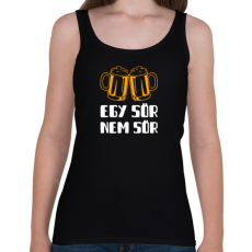 PRINTFASHION Egy sör nem sör - Női atléta - Fekete