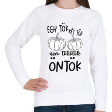 PRINTFASHION Egy tök két tök - Női pulóver - Fehér