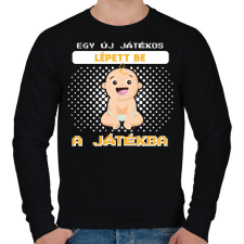 PRINTFASHION Egy új játékos - Férfi pulóver - Fekete férfi pulóver, kardigán